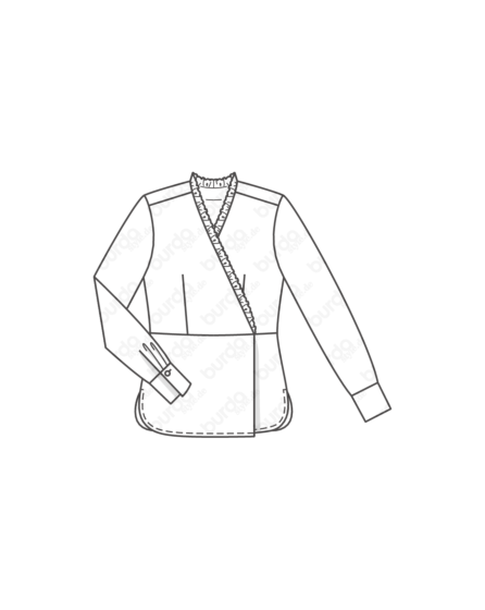 Blouse cache-cœur n°6285
