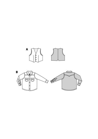 Chemise & gilet n°9248 Printemps/Été 2023