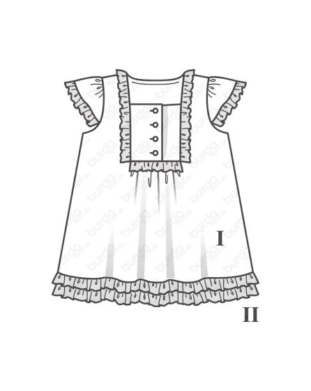 Robe et culotte pour bébé n°9339