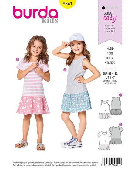 Robe à bretelles pour enfant n°9341
