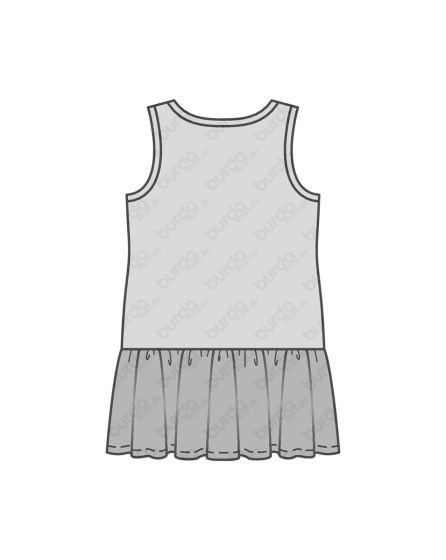 Robe à bretelles pour enfant n°9341