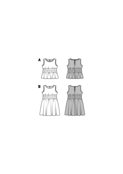 Top, robe sans manches pour enfants n°9367