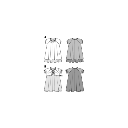 Robe trapèze manche raglan n°9400