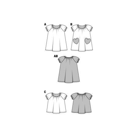 Robe & top fille n°9438