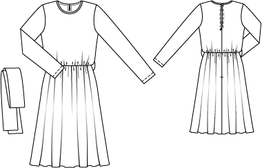 Robe n°121 de Burda Style Décembre 2013