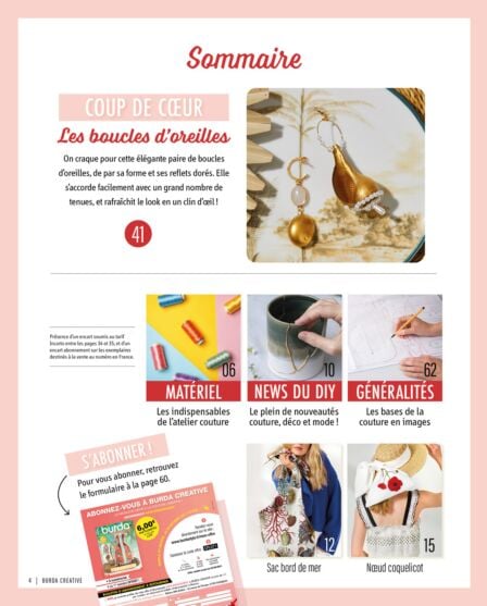 Burda Creative "Mes accessoires estivaux à coudre"