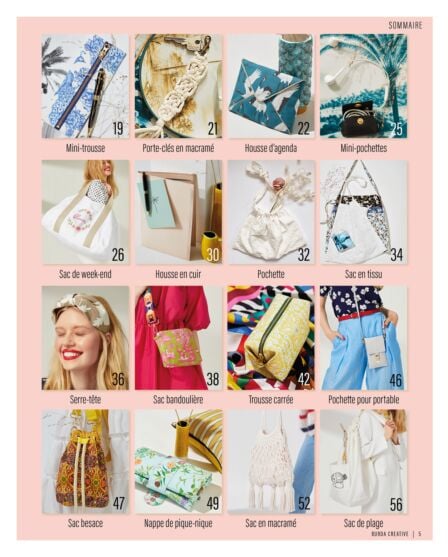 Burda Creative "Mes accessoires estivaux à coudre"
