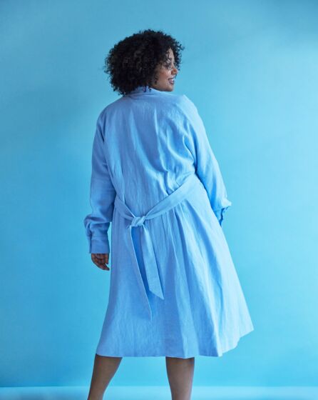 Manteau en lin n°413 | Burda Curvy 02/23