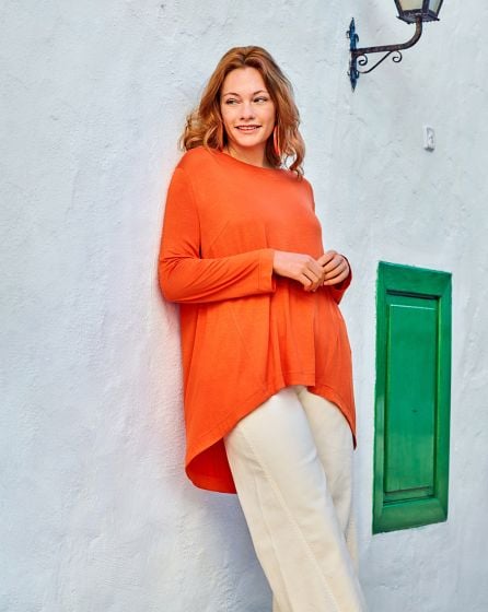 T-shirt en jersey n°416 | Burda Curvy 02/23
