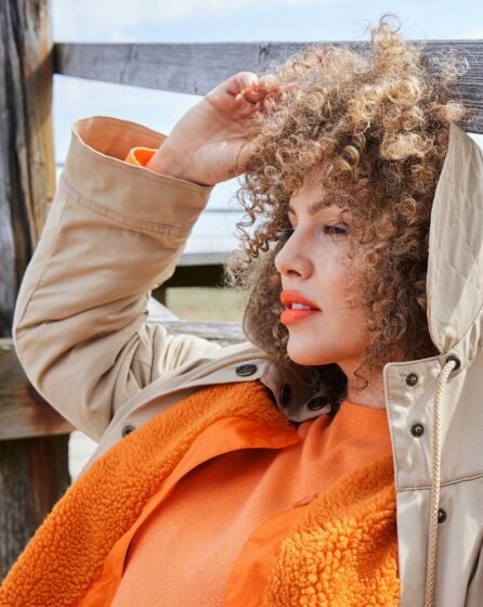Parka avec veste intérieure en gabardine n°401 | Burda Curvy 04/23