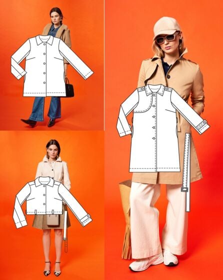 Trench-coat en twill n° 4 | Burda Easy n°1/2025