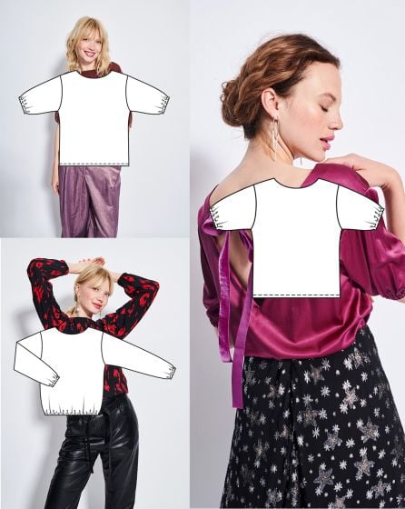 Chemisier en satin n° 4 | Burda Easy n°6 Nov-Dec/2023