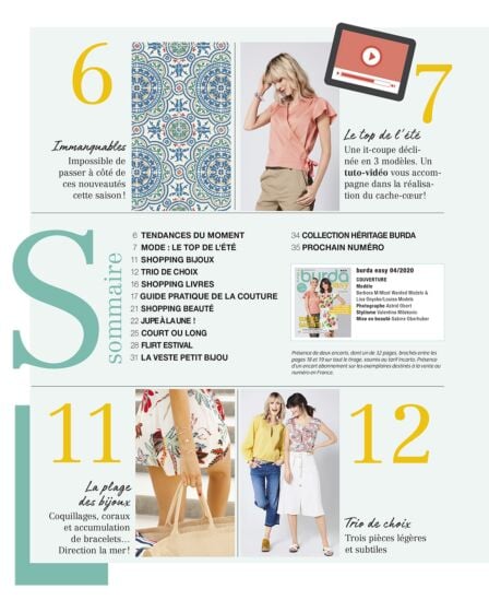 Burda EASY n°4 - Juillet / Août 2020