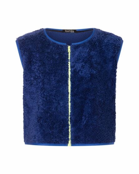 Gilet en peluche n° 2 | Burda Easy n°1  Jan-Fév/2024