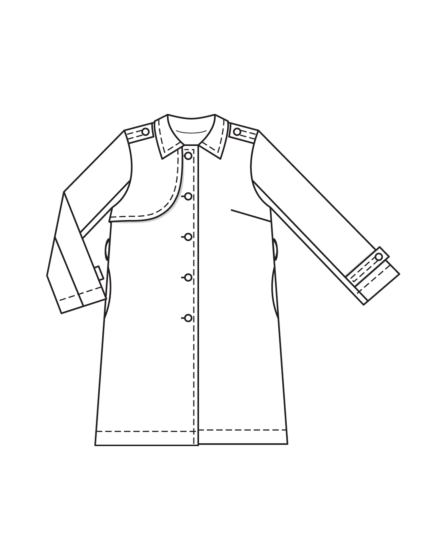 Trench-coat en twill n° 4 | Burda Easy n°1/2025