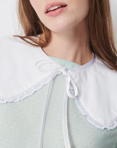 Maxi col Claudine en Popeline n° 6 | Burda Easy n°6/2021
