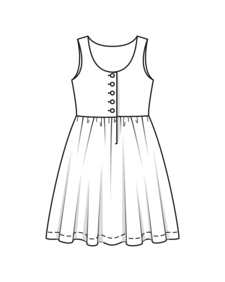 Robe folklorique en coton n° 1 | Burda Easy Kids n°1/2023
