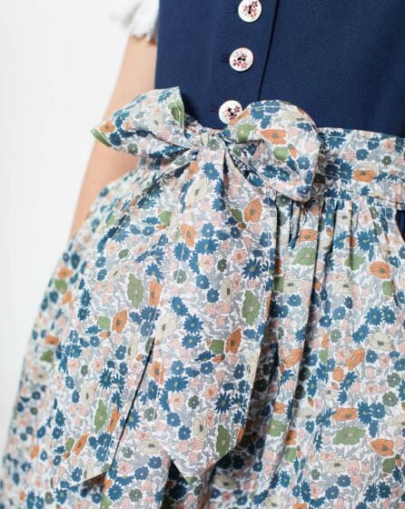 Robe folklorique en coton n° 1 | Burda Easy Kids n°1/2023