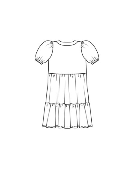 Robe en popeline n°1 | Burda Kids 01/24
