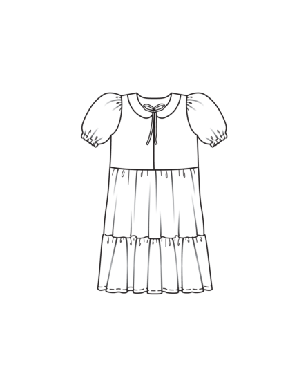 Robe en popeline n°1 | Burda Kids 01/24