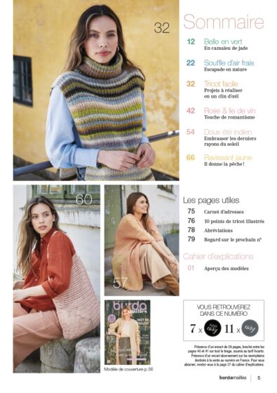 Burda Mailles "L'automne rime avec confort"