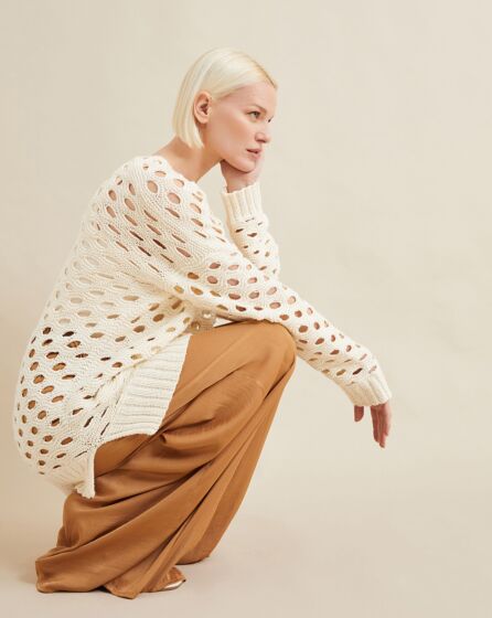 Pullover ample en point ajouré #31 | Burda Mailles n°22 - 2023