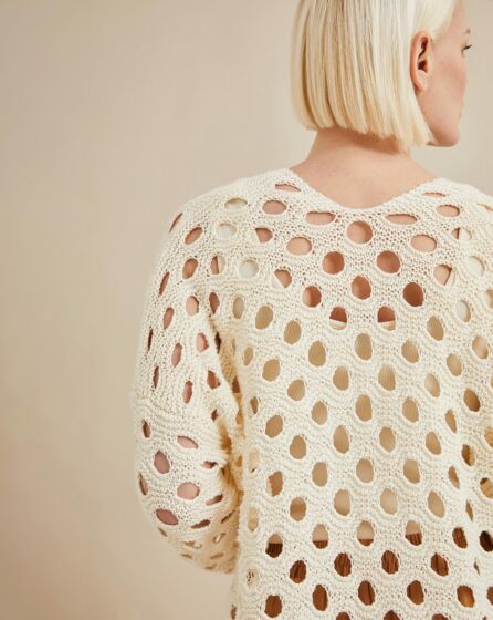Pullover ample en point ajouré #31 | Burda Mailles n°22 - 2023