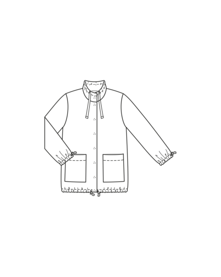 Veste en nylon n°414 | Burda Curvy 02/23