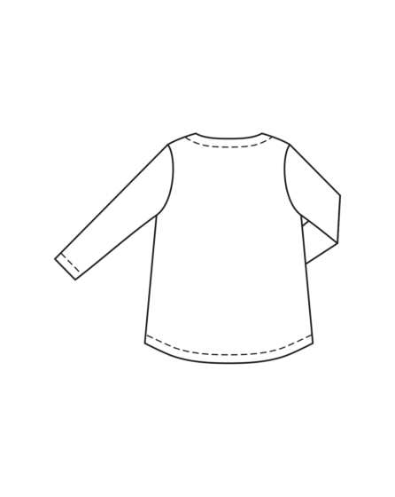 T-shirt en jersey n°416 | Burda Curvy 02/23
