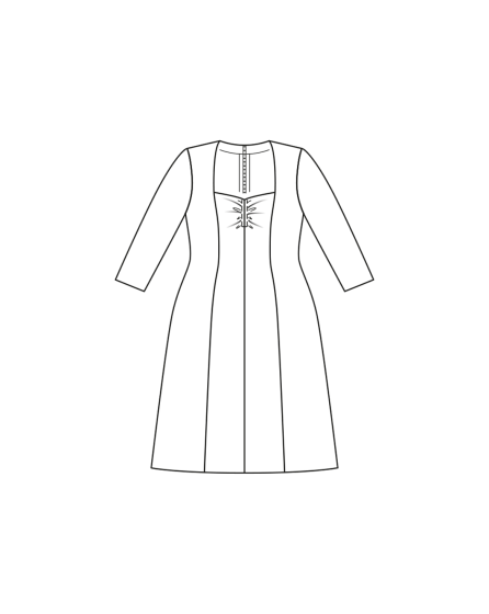 Robe en polyester n°412 | Burda Curvy 04/23