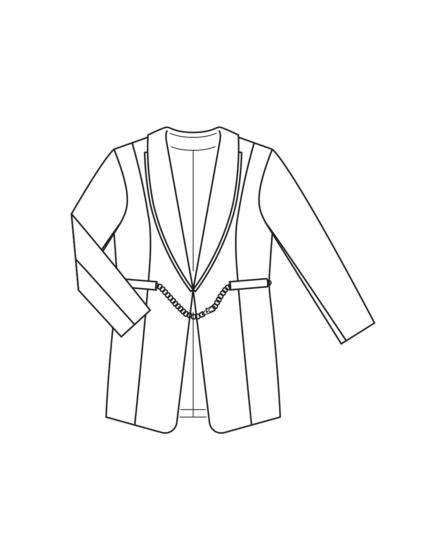 Blazer en viscose n°413 | Burda Curvy 04/23