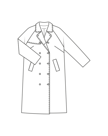 Manteau en twill n°406 | Burda Curvy 01/24
