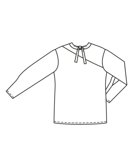T-shirt en jersey n°414 | Burda Curvy 01/24