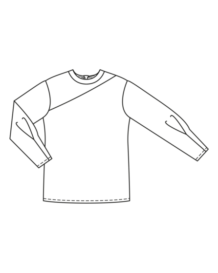 T-shirt en jersey n°414 | Burda Curvy 01/24