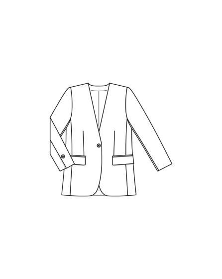 Blazer en viscose  n°406 | Burda Curvy 02/24