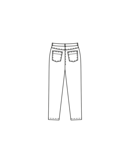 Pantalon en denim n°412 | Burda Curvy 02/24