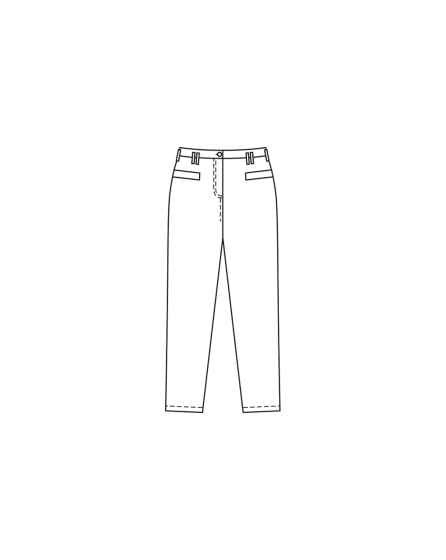 Pantalon en denim n°412 | Burda Curvy 02/24