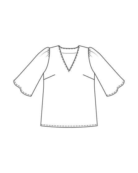 Blouse en viscose n°414 | Burda Curvy 02/24