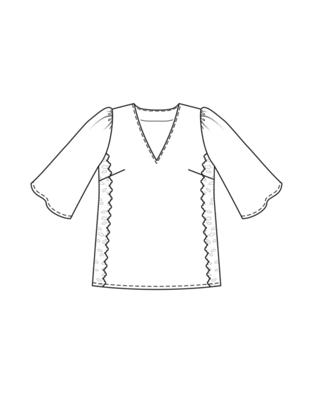 Blouse en viscose n°414 | Burda Curvy 02/24