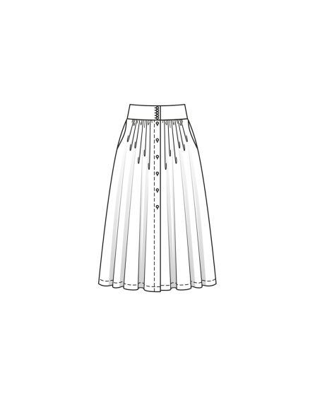 Jupe en viscose n°417 | Burda Curvy 02/24