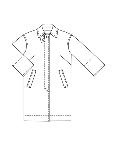 Manteau en polyester n°407 | Burda Curvy 03/24