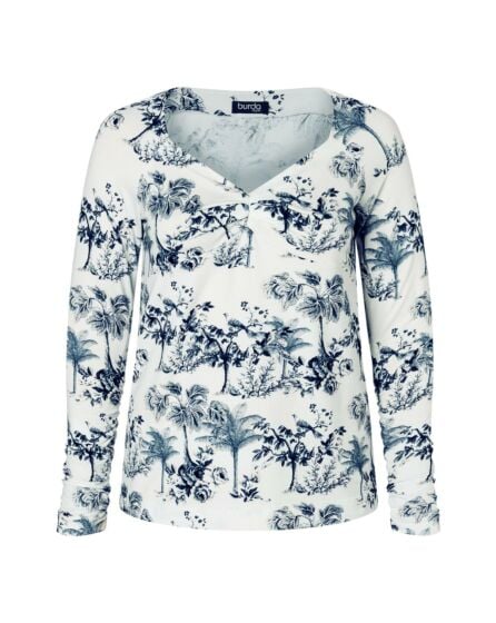 Top en jersey n°413 | Burda Curvy 04/24