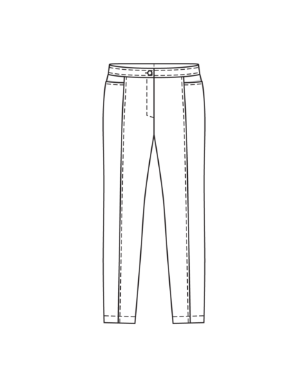 Pantalon en gabardine n°415 | Burda Curvy 04/24