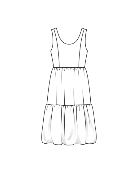 Robe en taffetas n°104 | Burda Style 06/23