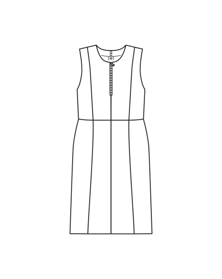 Robe droite en twill n°107 | Burda Style 06/23