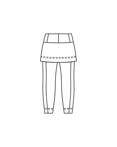 Pantalon à surjupe en jersey n°115 | Burda Style 07/23