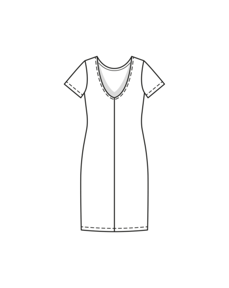 Robe en jersey en cloqué n°119 | Burda Style 07/23