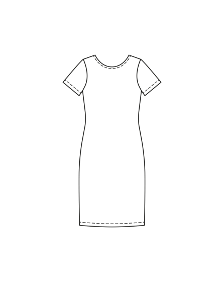 Robe en jersey en cloqué n°119 | Burda Style 07/23
