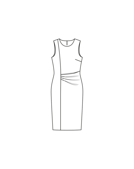 Robe fourreau en viscose n°121 | Burda Style 07/23