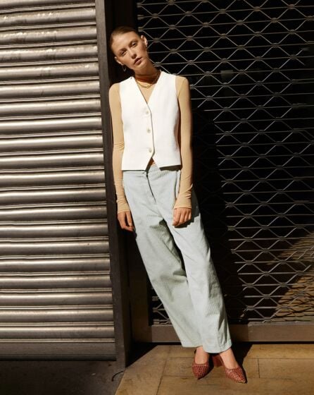 Pantalon en velours côtelé n°116 | Burda Style 08/23